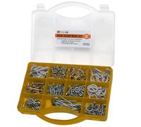 brackit 233 Piece Hook Assortment - Including PVC Cup Hooks, Square Hooks, Eye Hooks and Screw Hooks - for DIY and Home Décor Projects