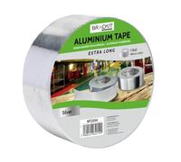 brackit 48mm x 60m - Extra Long - Aluminum Foil Tape | Conductive, High Temp Heat-Resistant Foiled Tape Rolls for HVAC Repair, Ducts, Insulation, Dryers,…
