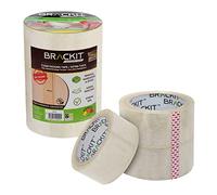 brackit Extra Thick Clear Packaging Tape - 48mm x 66m - 3 Roll Pack - Strong Heavy Duty Packing Tape for General Purpose Use or Moving Home - Easily Seals your Parcels and Boxes
