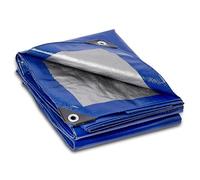 Brackit Heavy Duty PE Blue Tarpaulin; 1.5m x 6m; Thick Woven 140GSM Waterproof Double-Sided Fabric - Supreme Versatility for Covering, Protecting or Concealing