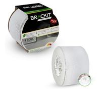 Brackit Heavy Duty, Waterproof, Silver Butyl Tape, Flashing Tape; 100mm x 10m; Extra Thick - for Insulation or Repairing Sealing Leaks in Roofs, Pipes, Windowsills