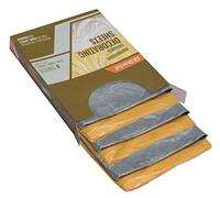 Brackit Premium Lightweight Disposable Gold & Silver Christmas Coloured Dust Sheets - 6-Pack 3.6m x 2.7m (12x9ft) - Polythene Dustproof Waterproof Sheets
