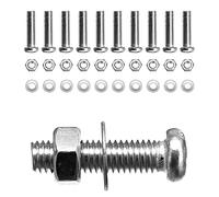 Brackit Screws, Nuts & Washers, Pack of 10 Sets, M5 x 20mm, High-Grade Stainless Steel, Round Head Design - For DIY and Maintenance