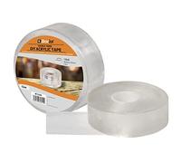 brackit Strong Stick Clear Double-Sided Acrylic Mounting Tape - 25mm x 5m x 1mm - Transparent, Multipurpose Adhesive Tape - For Arts & Crafts, Scrapbooking, Card Making, and DIY