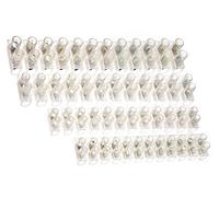 BRACKIT Terminal Blocks Wire Connectors - Bulk Pack of 12 - Multi Size - Clear Electrical Terminal Blocks - 4 Sizes (3A/5A/10A/15A) - 3 Strips Per Size - 12 Way Electrical Connectors