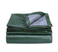 brackit Waterproof PE Green Tarpaulin x 4m Woven Double-Sided Fabric-Supreme Versatility for Covering, Protecting or Concealing, Polyethylene