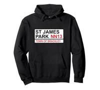 Brackley Town St James Park Iconic Street Sign Pullover Hoodie