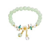 Braclet Crystal Beaded Bracelet Female Natural Stone Flower Stretch Bracelet Semi Crystal Gemstone Beaded Christmas Back To School Gift