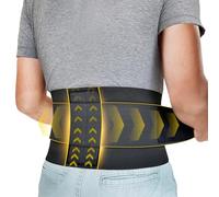 BRACOO Lumbar Support Belt for Men & Women - Adjustable Low Back Brace with Stabilisers for Lower Back Pain, Sciatica Pain, Sprain & Strain Relief, BS33