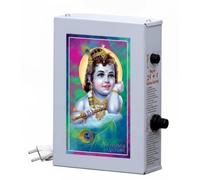 BRACOP Krishna Special Chanting Music Box With Free Power Plug For Home Temple Accessories Alter Décor Adjustable Volume Mantra Speaker Traditional Decorations Housewarming Gifts.