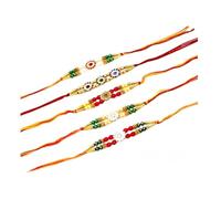 BRACOP® Rakhi For Brother Women Men Bracelet Indian Goddess Pooja Samagri Rakhi For Laddu Gopal Designer Rakhi Bracelet Set Indian Gifts