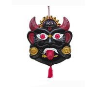 BRACOP® Wall Hanging Decorative Sculptures Wall Decor Indian Figurine Protection from the Evil Eye Hindu Statues Sculpture for Indoor Use Nazar Battu Vastu Yantra Protection Religious Gift