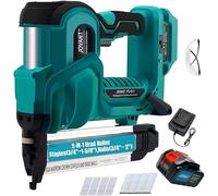 Brad Nailer, Electric Nail Gun with 800pcs 18 GA Nails/Staples, 2 in 1 Nail Gun Battery Powered with 20V 1 * 4.0A Battery for Home Improvement & Woodworking