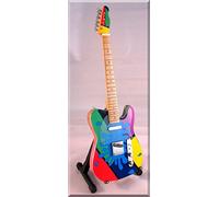BRAD PAISLEY Miniature Guitar Camo Paisley Splash