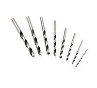 Fisch Brad Point Drill Bit Set, 8-Piece Chrome Vanadium Wood Drill Bits, Sizes from 3mm to 10mm, FSF-134893