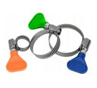 Bradas 10 X Stainless Steel Hose Clips Pipe Clamps 20-35mm Butterfly No Screwdriver Need