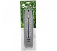Bradas Gray Plastic Outside Window Thermometer -25/50C Traditional Temperature Measure