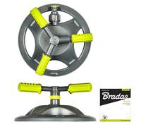 Bradas Lime Line 3 Arm Rotating Garden Sprinkler 109 M² Coverage Plastic Base Quick Connect