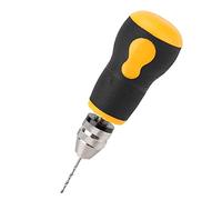 bradawlHand Drill, Small Hand Drill for Jewelry Making Hand Drills Manual Pin Vise Hand Drill Hand Drill Jewelry Pin Vise Micro Mini Portable Tool Set with 10 pcs Twist Drill Bits