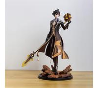 BRADEC Zhongli, Genshin Impact, Morax Character Artwork Sculpture, Anime Game PVC Figure, Otaku Anime Fan Birthday Gift, Computer Desk Decoration, Adult Collectible Toy