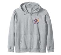 Bradenton Florida Paradise Fun Alligator Retro Style Design Zip Hoodie