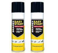 Bradex Easy Start 300ml - Pack of 2 | Fast Engine Starter Spray for Petrol & Diesel Engines | Helps Start in Cold, Damp & Frosty Weather | Ideal for Cars, Vans, Lawn Mowers, Generators