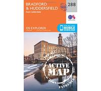 Explorer Active 288 Bradford & Huddersfield Map With Digital Version, Orange One Size