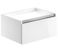 Bradfords Cerne 1 Drawer Wall Hung Basin Unit (Basin/Top Not Included) 600mm - White Gloss