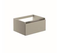 Bradfords Cerne 1 Drawer Wall Hung Vanity Unit (No top) 600mm Latte
