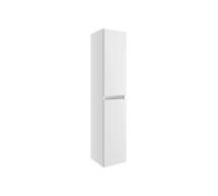 Bradfords Cerne 2 Door Wall Mounted Tall Unit 300mm White Gloss