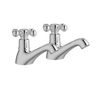 Bradfords Charlton Basin Pillar Taps - Chrome