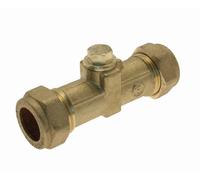 Bradfords Double Check Valve Brass 28mm