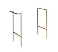Bradfords Fontmell Optional Frame with Integrated Towel Rail - Brushed Brass