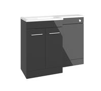 Bradfords Honiton WC Unit LH 1100mm - Anthracite Gloss