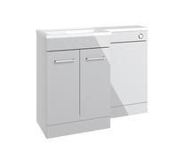 Bradfords Honiton WC Unit LH 1100mm - Grey Gloss