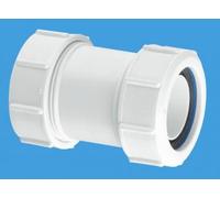 Bradfords McAlpine Waste Straight Connector 32mm S28M