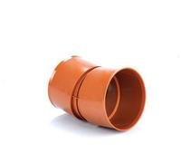 Bradfords PolySewer Double Socket Bend - 150mm x 15deg - Terracotta - PS609 (Inc Seal)