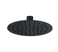 Bradfords Round Showerhead 200mm - Matt Black