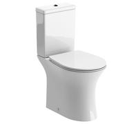 Bradfords Seaton Rimless Close Coupled WC with Soft Close Seat White