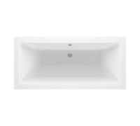 Bradfords Sennen Square Double Ended Bath & Legs 1700x700mm White