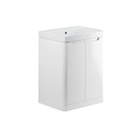 Bradfords Stanton 2 Door Freestanding Unit & Basin H840 x W605 x D460mm White