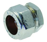 Bradfords Trade Compression Stop End 15mm Chrome
