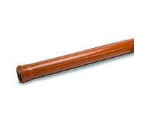 Bradfords Trade Pipe 110mm x 3m Single Socket SN8