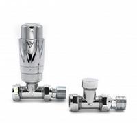 Bradfords Westco Straight TRV & Lockshield - 15mm - Chrome