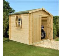 Bradley 9' x 9' 9" Apex Log Cabin - Budget 19mm Cladding Tongue & Groove
