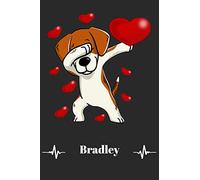 Bradley Gifts Lined Notebook/Journal 120 Pages University Graduation gift: Funny Blank Journal For Personalized Dabbing Dog Family First Name Middle ... Journal Gift, 120 Pages, 6x9, Soft Cover, Mat
