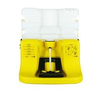 Bradley On-Site Portable Gravity-Fed Eyewash, Clear Tank, Portable Eyewash Station Able to Mount on Wall, Bench Top or Transportable Waste Cart, ANSI Compliant