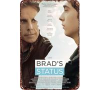 Brad's Status movie Vintage Metal Tin Sign is Retro Metal Sign for Garden Club Outdoor Indoor Home Wall Decorative Poster 8x12 inch