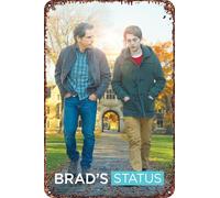 Brad's Status movie Vintage Metal Tin Sign is Retro Metal Sign for Garden Club Outdoor Indoor Home Wall Decorative Poster 8x12 inch