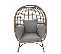 Bradway Kd Leisure Standing Chair Rattan Outdoor Egg Chair In Yellow